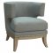 902558 Accent Chair in Blue Chenille Fabric by Coaster