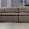 Audrey Sectional Sofa 55105 in Brown Stone Microfiber by Acme