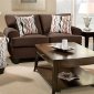 SM5048 Inverness Sofa in Dark Brown Fabric w/Options