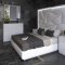 Majesty Bedroom in White by ESF w/Optional Kiu Casegoods