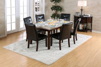 Marstone CM3368T 5PC Dinette Set in Brown Cherry w/Options [FADS-CM3368T-Marstone]