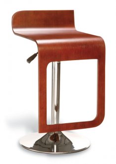 Cherry Finish Wooden Bar Stool