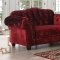 Gelligaer Sofa SM5214 in Wine Velvet Fabric w/Options