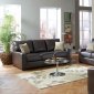 504261 Kelsey Sofa in Brown Bonded Leather by Coaster w/Options