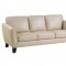 Spivey Sofa 9460BE in Beige Leather by Homelegance w/Options