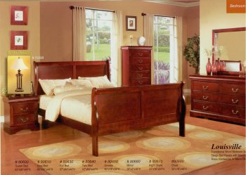 Warm Cherry Finish Transitional Bedroom w/Optional Casegoods [MABS-Louisville]