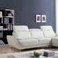 Sterling Sectional Sofa 1716 in White Eco-Leather by VIG