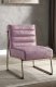 Loria Accent Chair AC00657 Wisteria Top Grain Leather by Acme