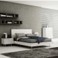 Concavo Bedroom Set in White by Whiteline w/Option