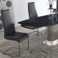 Mavis Dining Table 5Pc Set Grey Glass - Chintaly w/Cheryl Chairs