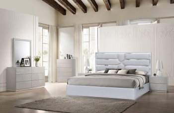 Da Vinci Bedroom Silver by J&M w/Optional Naples Gray Casegoods [JMBS-Da Vinci Silver Naples Gray]