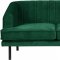 Rory Sofa 689 in Green Velvet Fabric by Meridian w/Options