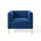 Resonate Accent Chair in Navy Velvet by Modway