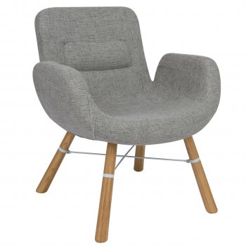 Milwood Set of 2 Accent Chairs MW25GRT in Grey by LeisureMod [LMCC-MW25GRT-Milwood Grey]