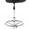 Black or White Set of 2 Barstools w/Crome Swivel Base