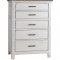 Celeste Bedroom 206461 in Vintage White by Coaster w/Options