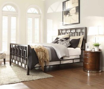 Zelda Bedroom by Homelegance w/2865 Brown Metal Bed & Options [HEBS-2865 Zelda]