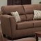 Chocolate Microfiber Casual Modern Sofa & Loveseat Set w/Options