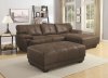 Murik 500325 Sectional Sofa in Brown Fabric Coaster