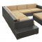 Harbour Outdoor Patio Sectional 6Pc Set Choice of Color - Modway