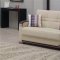 Fulton Sofa Bed in Beige Bonded Leather by Empire w/Options