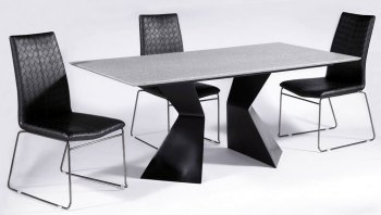 Solid Surface Modern Dining Table w/Optional Chairs [CYDS-PHYLLIS]