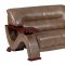 U2033-W Sofa in Walnut Bonded Leather by Global w/Options