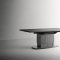 Vulcano Dining Table in High Gloss Gray Oak by ESF w/Options