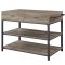 Macaria Kitchen Island AC00403 in Rustic Oak by Acme