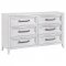 Marielle Bedroom Set 5Pc 224841 in Distressed White by Coaster