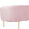 Ritz Sofa 659 in Pink Velvet Fabric by Meridian w/Options