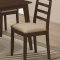 Christoph 104961 5Pc Dining Set in Medium Brown by Coaster