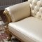 Bennito Chaise 676 in Pearl Bonded Leather by Meridian