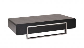 902A Coffee Table in Dark Oak by J&M w/Chrome Legs [JMCT-902A Dark Oak]