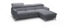 1281b Sectional Sofa in Grey Full Leather by J&M