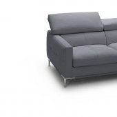 1281b Sectional Sofa in Grey Full Leather by J&M