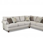 Alexa Sectional Sofa in Oyster Fabric by Klaussner