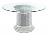 Ellie Dining Table 115551 by Coaster w/Optional Teal Chairs