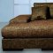 Chocolate Fabric Upholstery Sectional Sofa