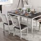 Raegan 7Pc Dining Set CM3196T in Espresso & White