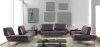 Roxi Sofa in Eggplant Full Leather by At Home USA w/Options