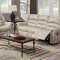 G687 Motion Sofa & Loveseat in Beige Bonded Leather by Glory