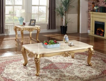 Bennito 276 Coffee Table in Golden Tone w/Options by Meridian [MRCT-276-Bennito]