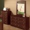 Espresso Finish Solid Pine Transitional Loft Bed w/Desk