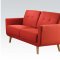 Sisilla 52660 Sofa & Loveseat Set in Red Linen by Acme w/Options