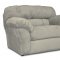 Sage Microfiber Transitional Living Room W/Sewn-on Arm Pillows