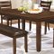 Maxwell Dining Set 5Pc 107031 by Coaster in Brown