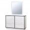 Bobbi CM7852BL 4Pc Kids Bedroom Set in White & Blue w/Options