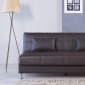 Eco Rest Sofa Bed in Zen Brown Leatherette by Casamode