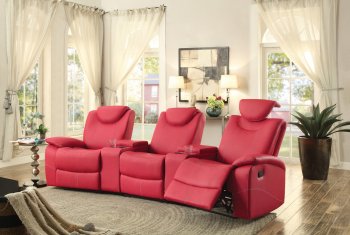 Talbot Motion Home Theater 8524RD in Red by Homelegance [HESS-8524RD Talbot]